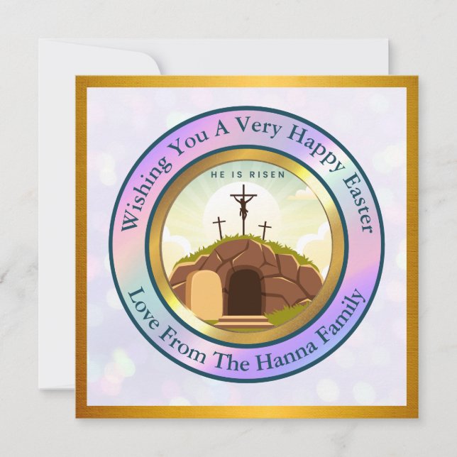 Invitación Se levanta y celebra la resurrección el domingo (Anverso)