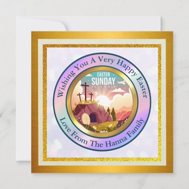 Invitación Se levanta y celebra la resurrección el domingo (Anverso)