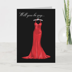 Invitación Sé mi dama de honor o la doncella de honor