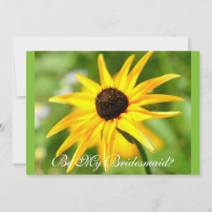 Invitación Sé mi dama de honor susán de ojos negros