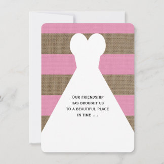 Invitación Sé mi empleada de honor poema sobre rosa