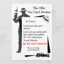 Sé mi oferta groomsman no puedes declinar