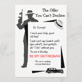 Invitación Sé mi oferta groomsman no puedes declinar