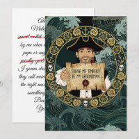 Sé Mi Padrino de Boda Pirata Divertido
