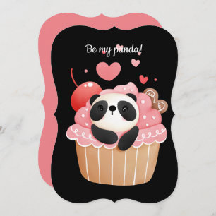 Invitación Sé mi panda valentina