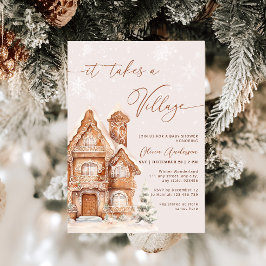 Invitación Se necesita Baby Shower de invierno para Navidades