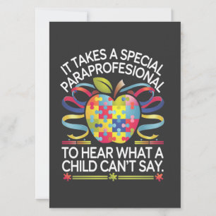 Invitación Se necesita un autismo profesional especial