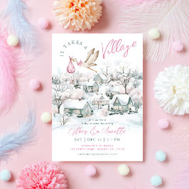 Invitación Se Necesita Un Baby Shower Chica De Invierno En La