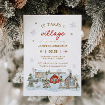 Se necesita un Baby Shower de invierno con nieve e