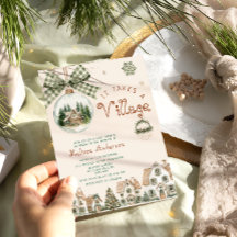 Se necesita un Baby Shower de Navidades de aldea