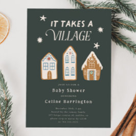 Invitación Se necesita un Baby Shower de Village Boy