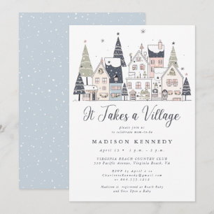Invitación Se necesita un Baby Shower sensacionalista de niev