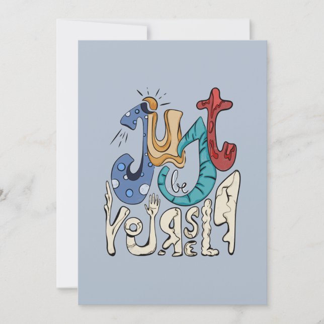 Invitación Sé Negrita, Sé Tú: Sé Tú Mismo. (Anverso)