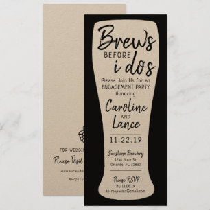 Invitación Se prepara antes de la fiesta de boda de compromis