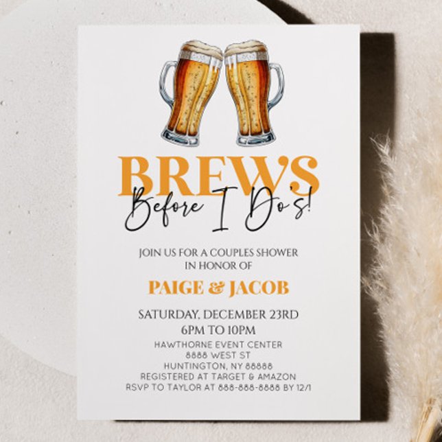 Invitación ¡Se produce antes de que yo lo haga! Beer Boda Par (Subido por el creador)