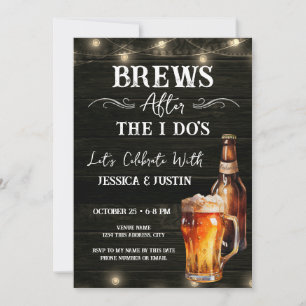 Invitación Se produce después de que hago Casual Boda después