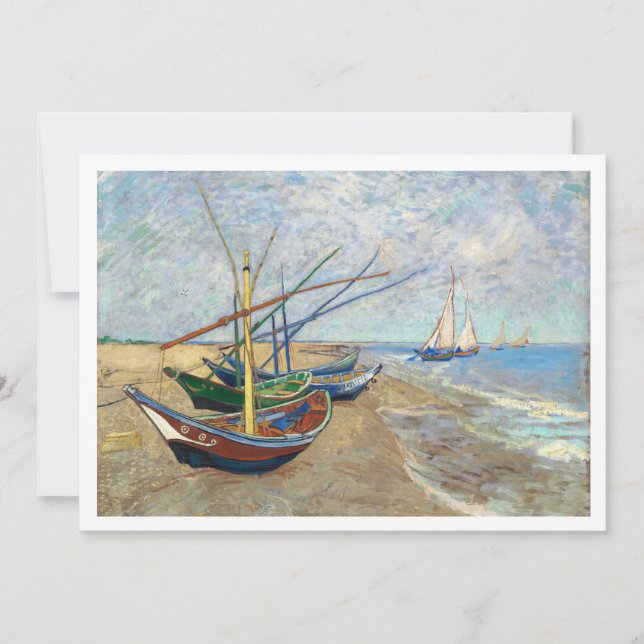 Invitación Se pueden descargar muchos paisajes de botes de va (Anverso)