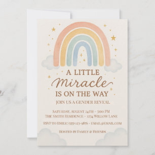 Invitación Se Revela un Pequeño Milagro: Revelación de Género