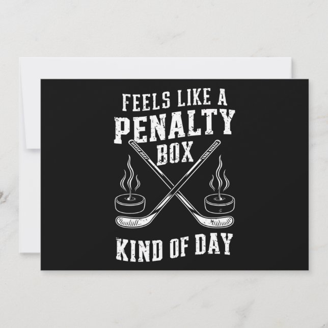Invitación Se Siente Como Un Día De Caja De Penalización De H (Anverso)