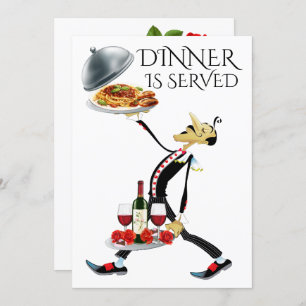 INVITACIÓN SE SIRVE LA CENA