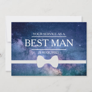 Invitación Se solicita su servicio como mejor hombre groomsma