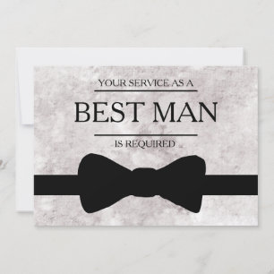 Invitación Se solicita su servicio como mejor hombre groomsma