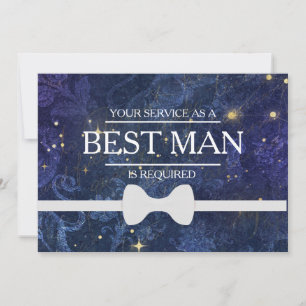 Invitación Se solicita su servicio como mejor hombre groomsma