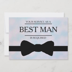 Invitación Se solicita su servicio como mejor hombre groomsma