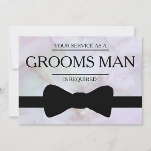 Invitación Se solicita su servicio como mejor hombre groomsma