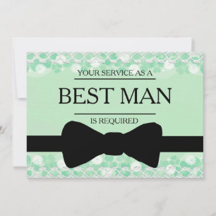 Invitación Se solicita su servicio como mejor hombre groomsma
