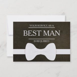 Invitación Se solicita su servicio como mejor hombre groomsma