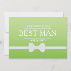 Invitación Se solicita su servicio como mejor hombre groomsma