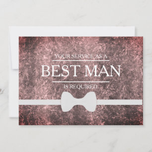 Invitación Se solicita su servicio como mejor hombre groomsma