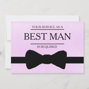 Invitación Se solicita su servicio como mejor hombre groomsma