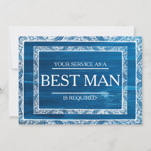 Invitación Se solicita su servicio como mejor hombre groomsma