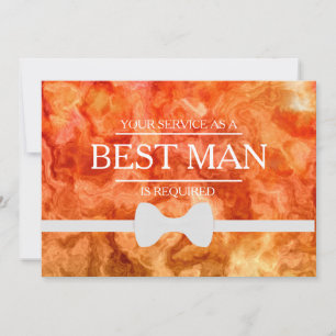 Invitación Se solicita su servicio como mejor hombre groomsma