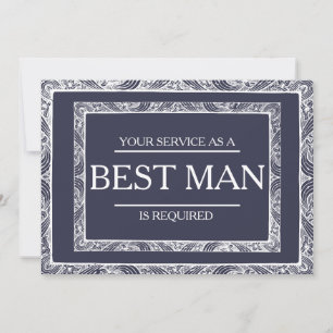 Invitación Se solicita su servicio como mejor hombre groomsma