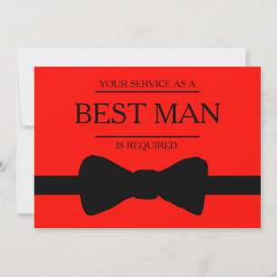 Invitación Se solicita su servicio como mejor hombre groomsma