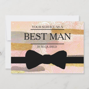 Invitación Se solicita su servicio como mejor hombre groomsma