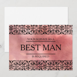 Invitación Se solicita su servicio como mejor hombre groomsma