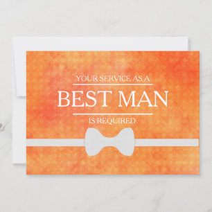 Invitación Se solicita su servicio como mejor hombre groomsma