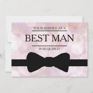 Invitación Se solicita su servicio como mejor hombre groomsma