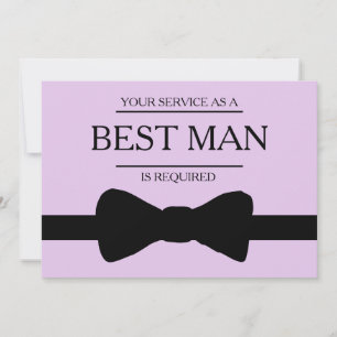 Invitación Se solicita su servicio como mejor hombre groomsma