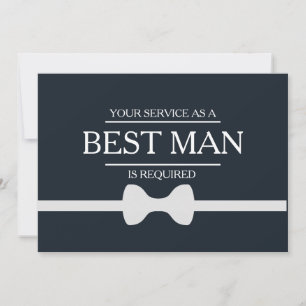 Invitación Se solicita su servicio como mejor hombre groomsma
