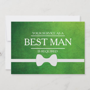 Invitación Se solicita su servicio como mejor hombre groomsma