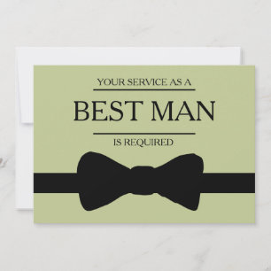 Invitación Se solicita su servicio como mejor hombre groomsma
