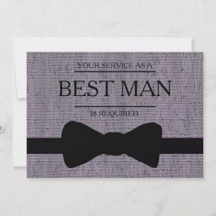 Invitación Se solicita su servicio como mejor hombre groomsma