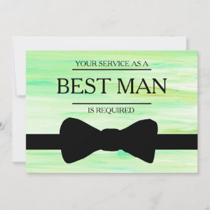 Invitación Se solicita su servicio como mejor hombre groomsma