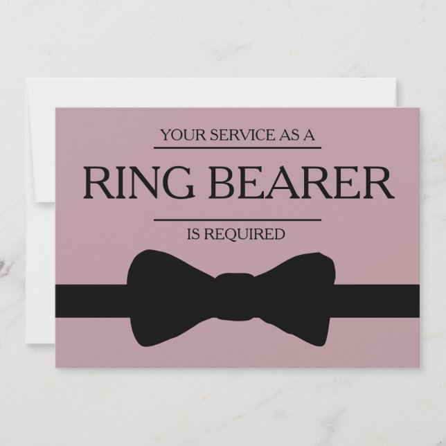 Invitación Se solicita su servicio como mejor hombre groomsma (Anverso)