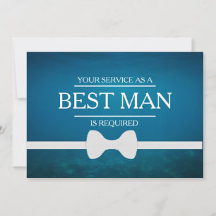 Invitación Se solicita su servicio como mejor hombre groomsma